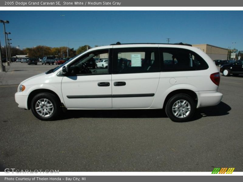 Stone White / Medium Slate Gray 2005 Dodge Grand Caravan SE