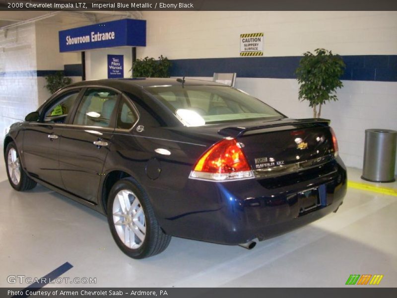 Imperial Blue Metallic / Ebony Black 2008 Chevrolet Impala LTZ