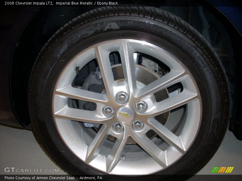 Imperial Blue Metallic / Ebony Black 2008 Chevrolet Impala LTZ
