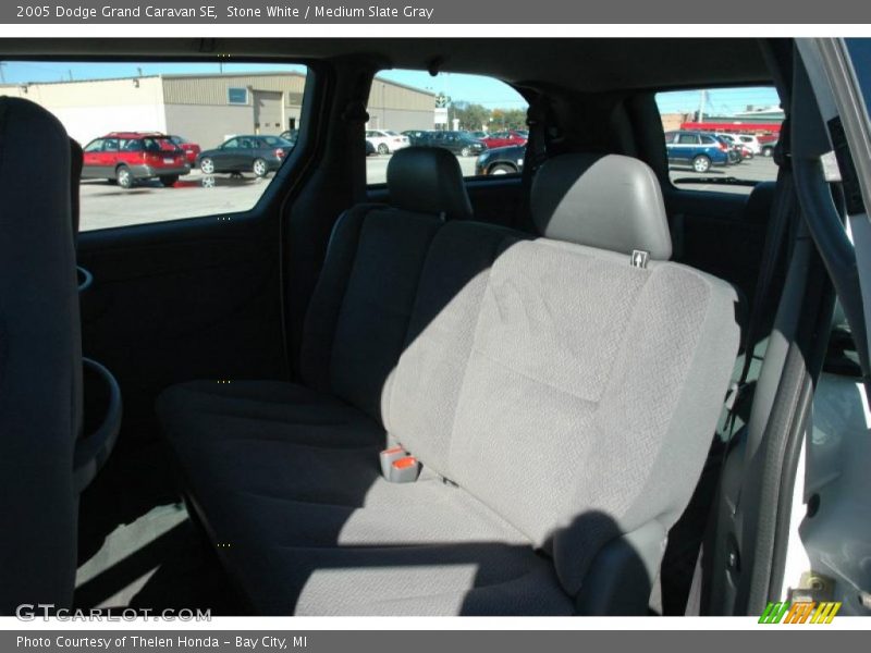 Stone White / Medium Slate Gray 2005 Dodge Grand Caravan SE