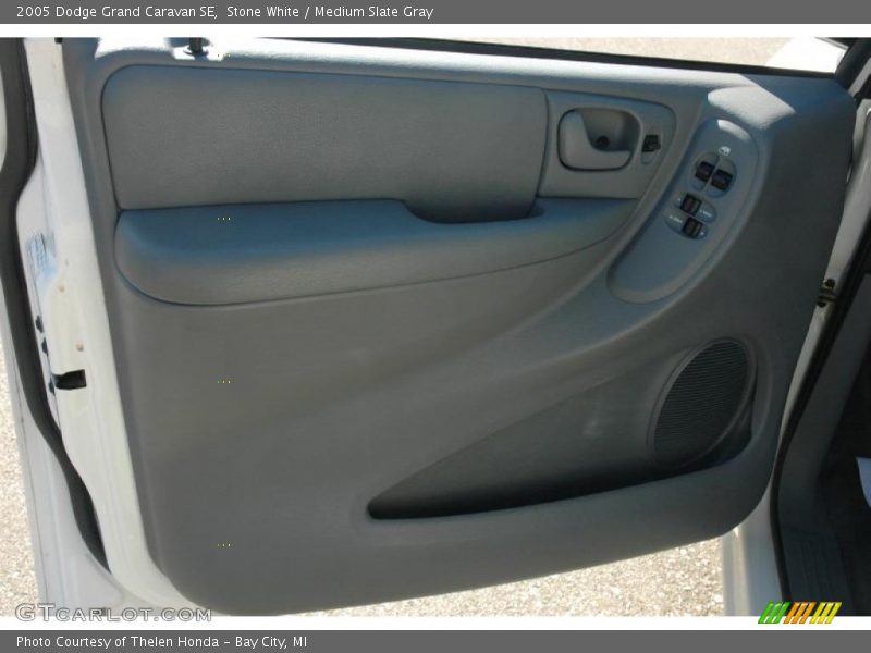 Stone White / Medium Slate Gray 2005 Dodge Grand Caravan SE