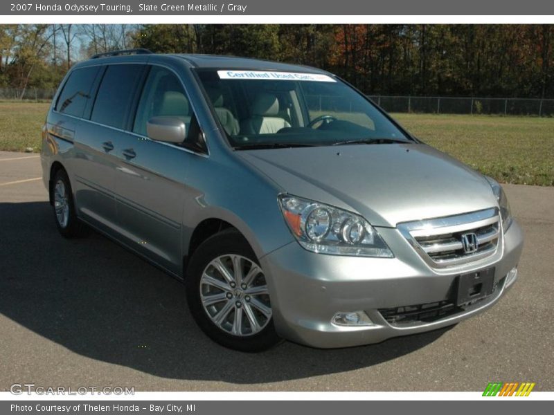 Slate Green Metallic / Gray 2007 Honda Odyssey Touring