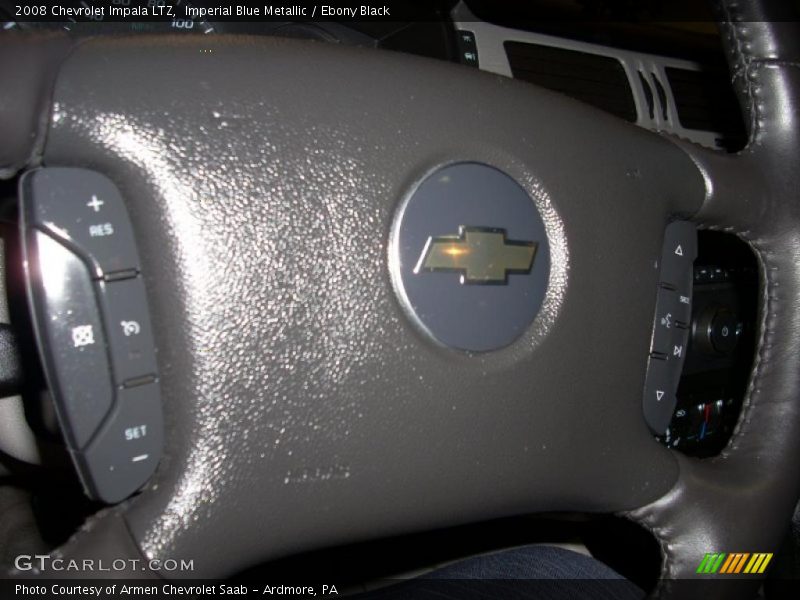Imperial Blue Metallic / Ebony Black 2008 Chevrolet Impala LTZ
