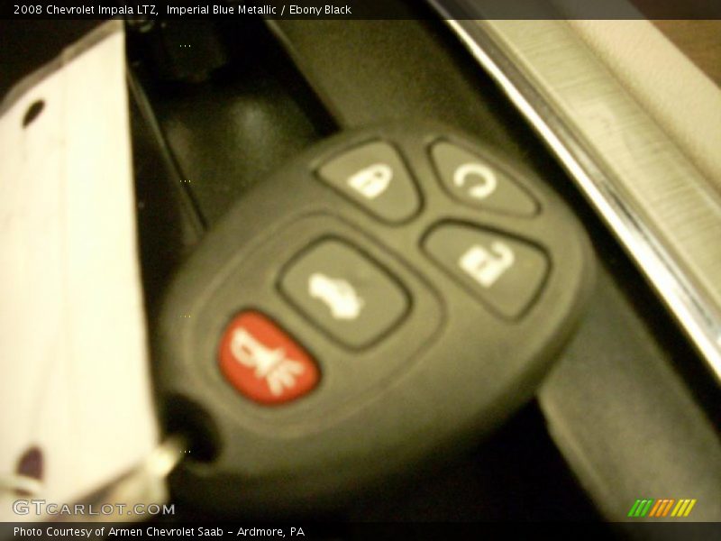 Imperial Blue Metallic / Ebony Black 2008 Chevrolet Impala LTZ