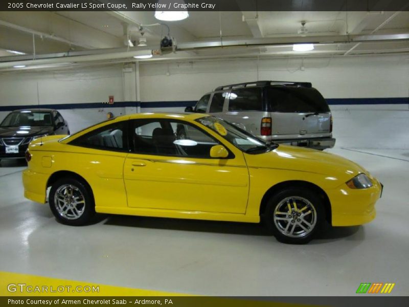 Rally Yellow / Graphite Gray 2005 Chevrolet Cavalier LS Sport Coupe