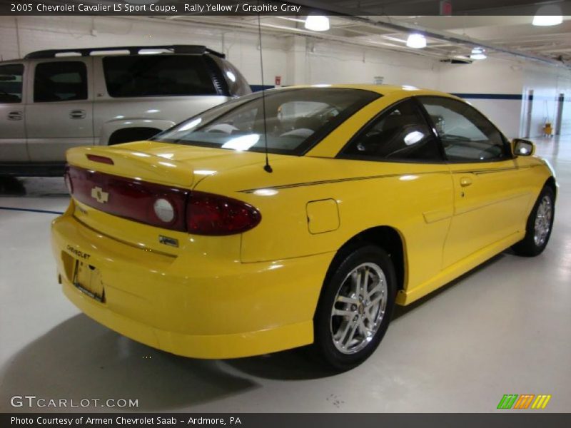 Rally Yellow / Graphite Gray 2005 Chevrolet Cavalier LS Sport Coupe