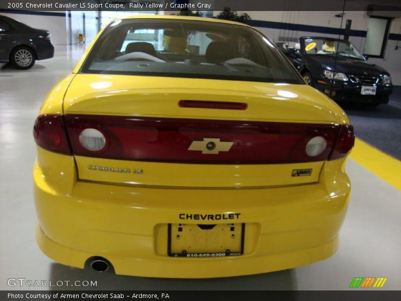 Rally Yellow / Graphite Gray 2005 Chevrolet Cavalier LS Sport Coupe