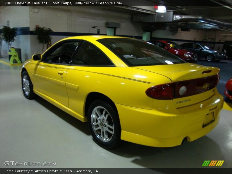 Rally Yellow / Graphite Gray 2005 Chevrolet Cavalier LS Sport Coupe