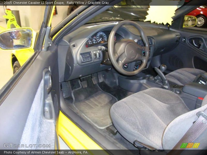 Graphite Gray Interior - 2005 Cavalier LS Sport Coupe 