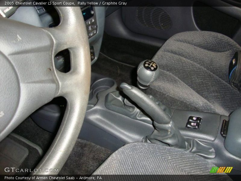 Rally Yellow / Graphite Gray 2005 Chevrolet Cavalier LS Sport Coupe