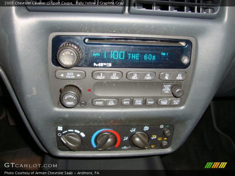 Controls of 2005 Cavalier LS Sport Coupe