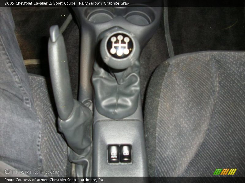 Rally Yellow / Graphite Gray 2005 Chevrolet Cavalier LS Sport Coupe