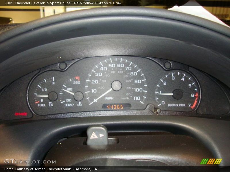  2005 Cavalier LS Sport Coupe LS Sport Coupe Gauges