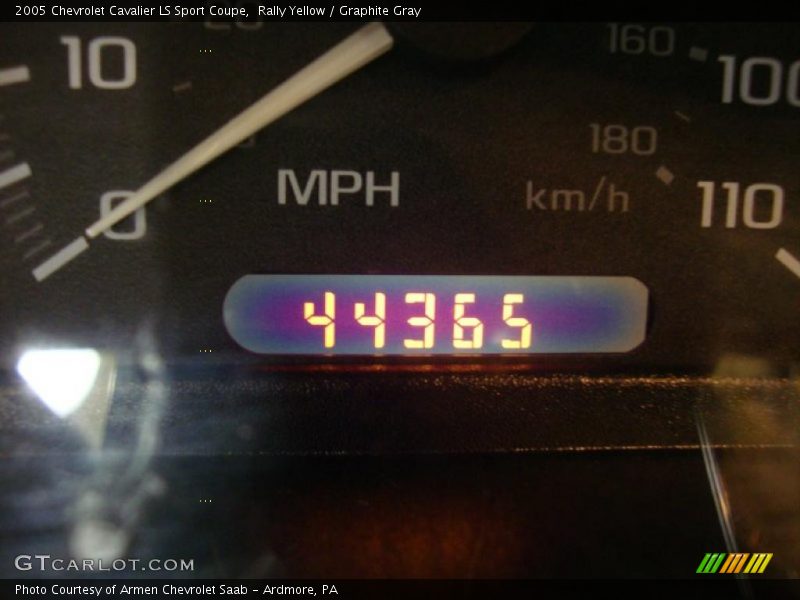 Rally Yellow / Graphite Gray 2005 Chevrolet Cavalier LS Sport Coupe