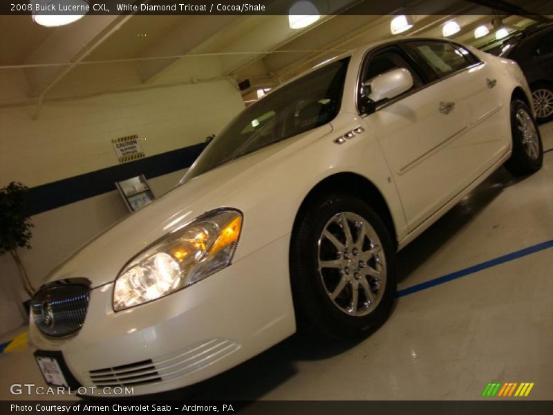 White Diamond Tricoat / Cocoa/Shale 2008 Buick Lucerne CXL