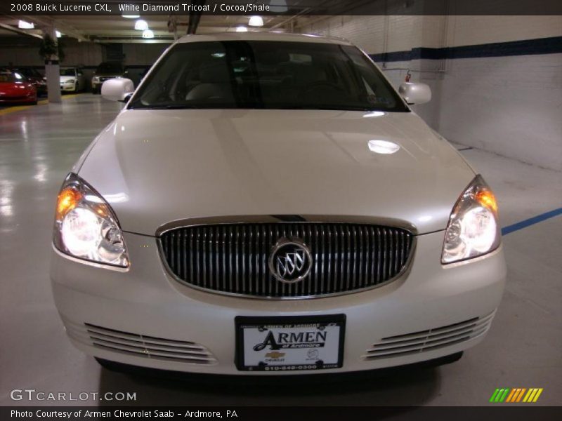 White Diamond Tricoat / Cocoa/Shale 2008 Buick Lucerne CXL