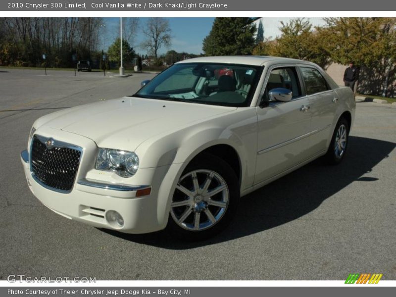 Cool Vanilla White / Dark Khaki/Light Graystone 2010 Chrysler 300 Limited
