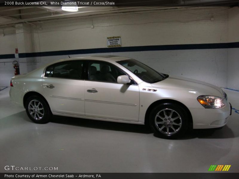 White Diamond Tricoat / Cocoa/Shale 2008 Buick Lucerne CXL