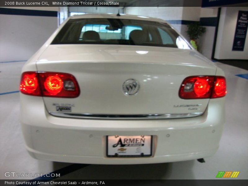 White Diamond Tricoat / Cocoa/Shale 2008 Buick Lucerne CXL