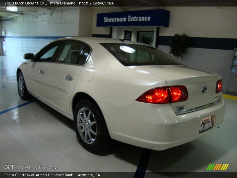 White Diamond Tricoat / Cocoa/Shale 2008 Buick Lucerne CXL