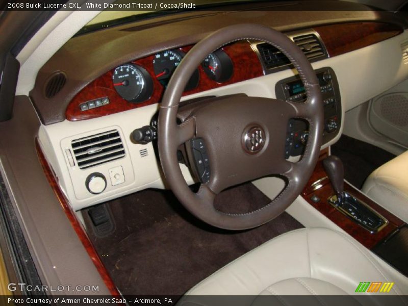 White Diamond Tricoat / Cocoa/Shale 2008 Buick Lucerne CXL