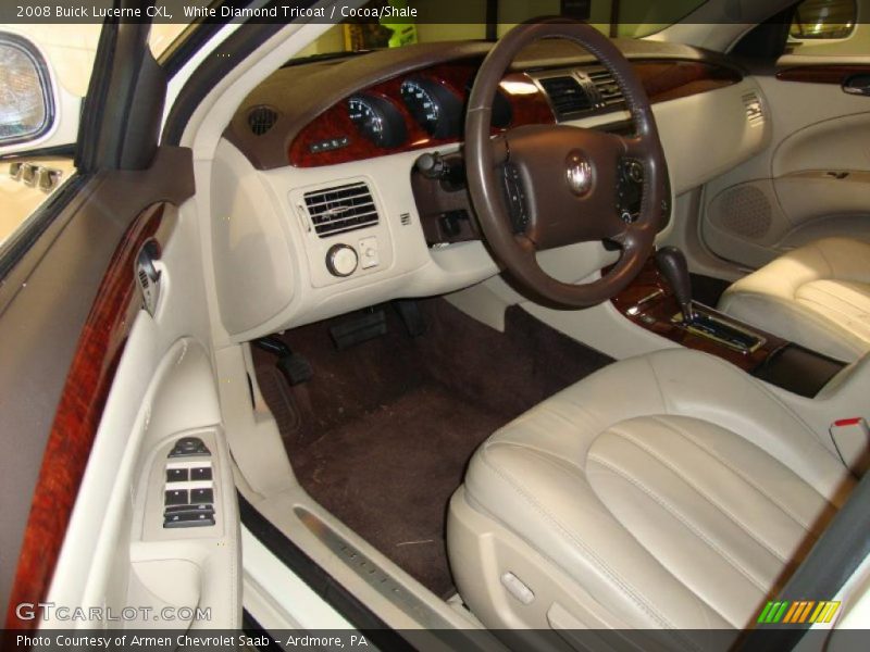 White Diamond Tricoat / Cocoa/Shale 2008 Buick Lucerne CXL