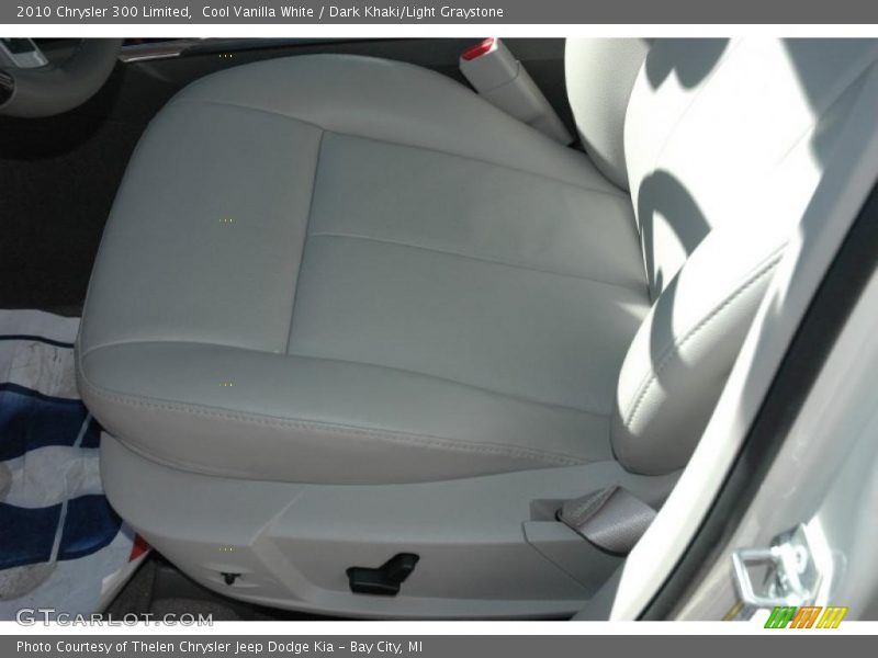 Cool Vanilla White / Dark Khaki/Light Graystone 2010 Chrysler 300 Limited