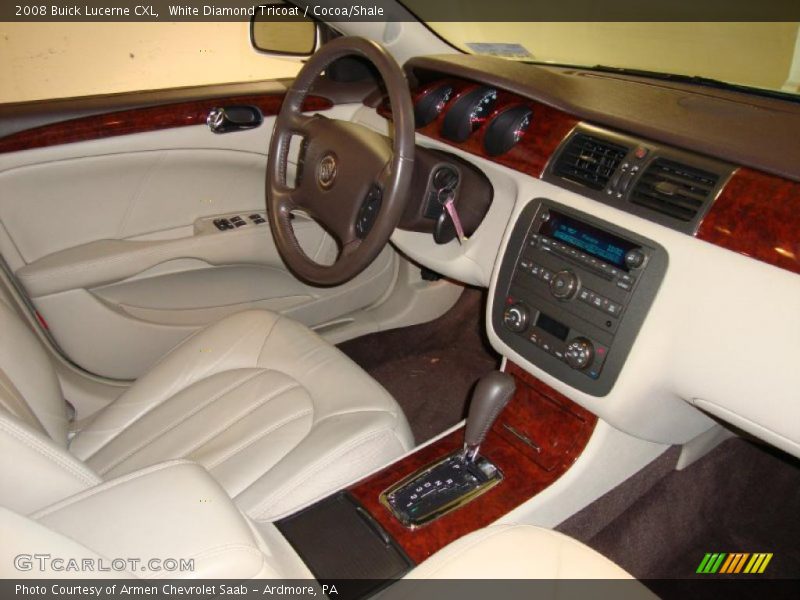 White Diamond Tricoat / Cocoa/Shale 2008 Buick Lucerne CXL