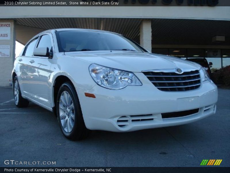 Stone White / Dark Slate Gray 2010 Chrysler Sebring Limited Sedan