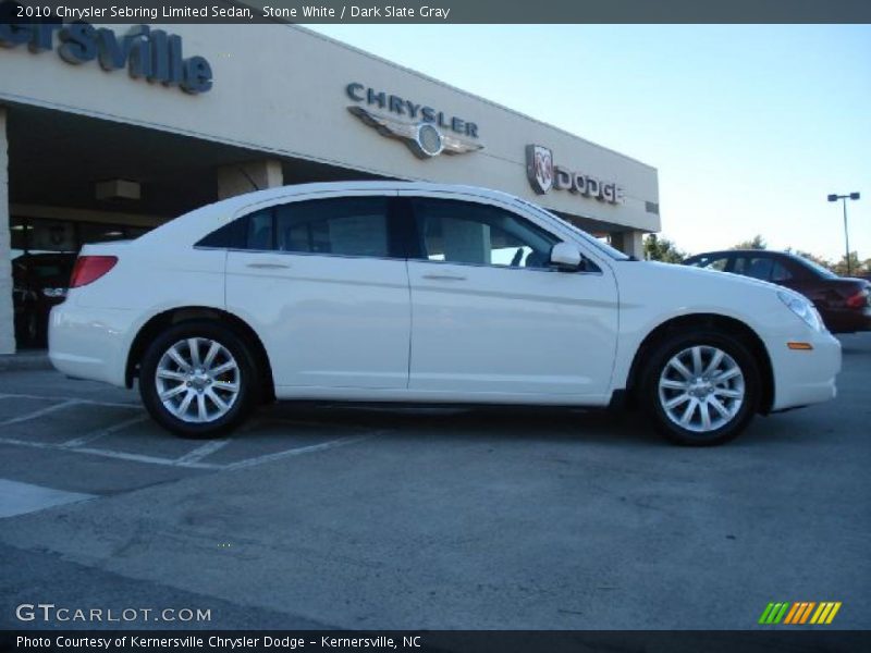 Stone White / Dark Slate Gray 2010 Chrysler Sebring Limited Sedan