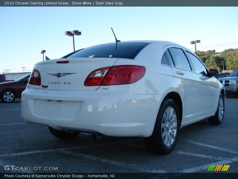 Stone White / Dark Slate Gray 2010 Chrysler Sebring Limited Sedan