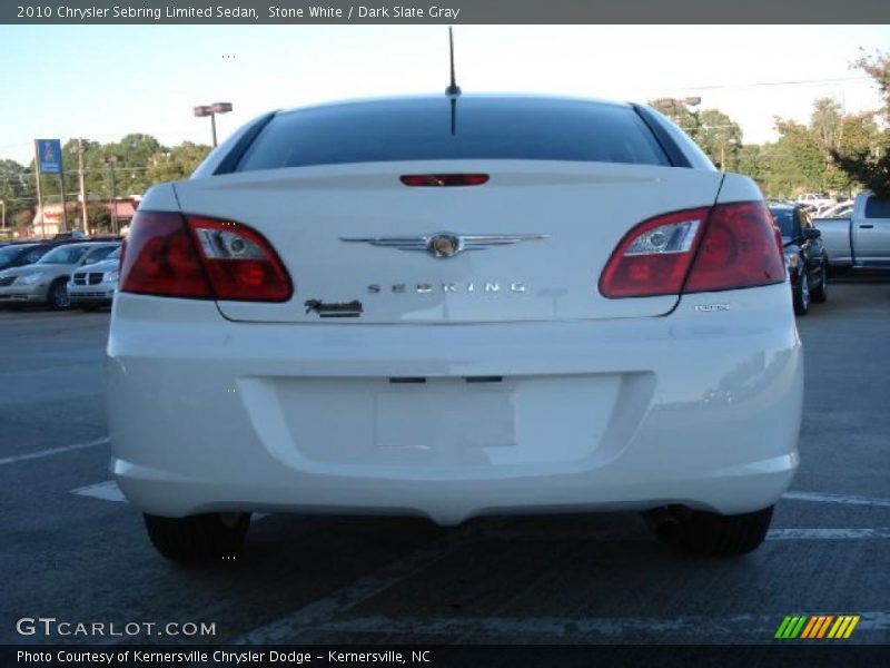 Stone White / Dark Slate Gray 2010 Chrysler Sebring Limited Sedan