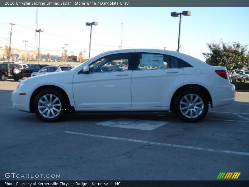 Stone White / Dark Slate Gray 2010 Chrysler Sebring Limited Sedan