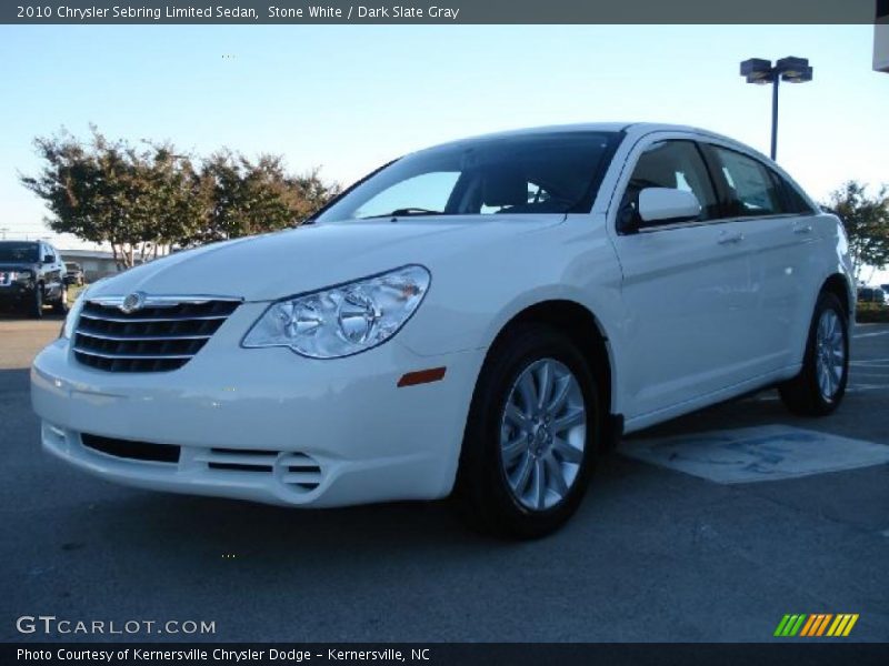 Stone White / Dark Slate Gray 2010 Chrysler Sebring Limited Sedan