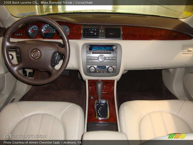White Diamond Tricoat / Cocoa/Shale 2008 Buick Lucerne CXL