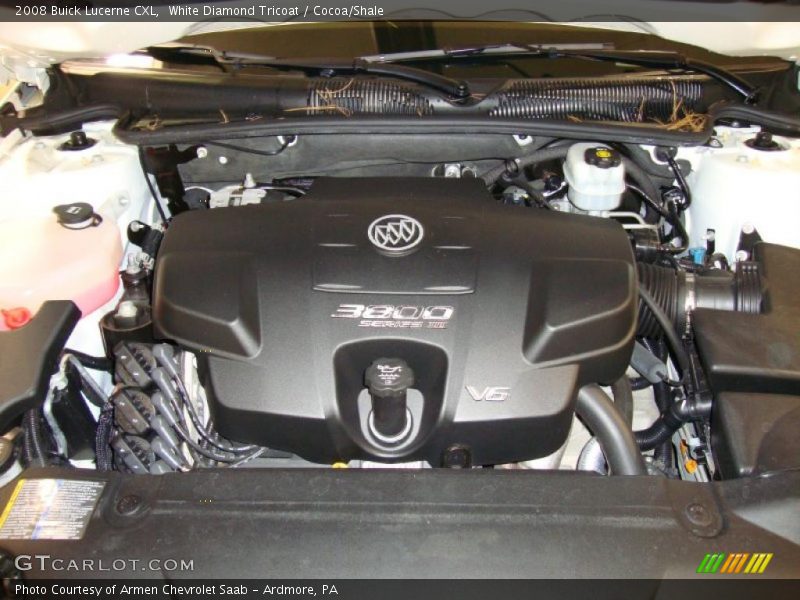 White Diamond Tricoat / Cocoa/Shale 2008 Buick Lucerne CXL