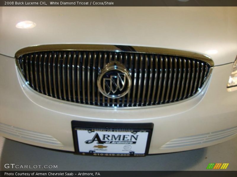 White Diamond Tricoat / Cocoa/Shale 2008 Buick Lucerne CXL