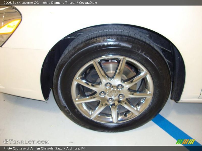 White Diamond Tricoat / Cocoa/Shale 2008 Buick Lucerne CXL