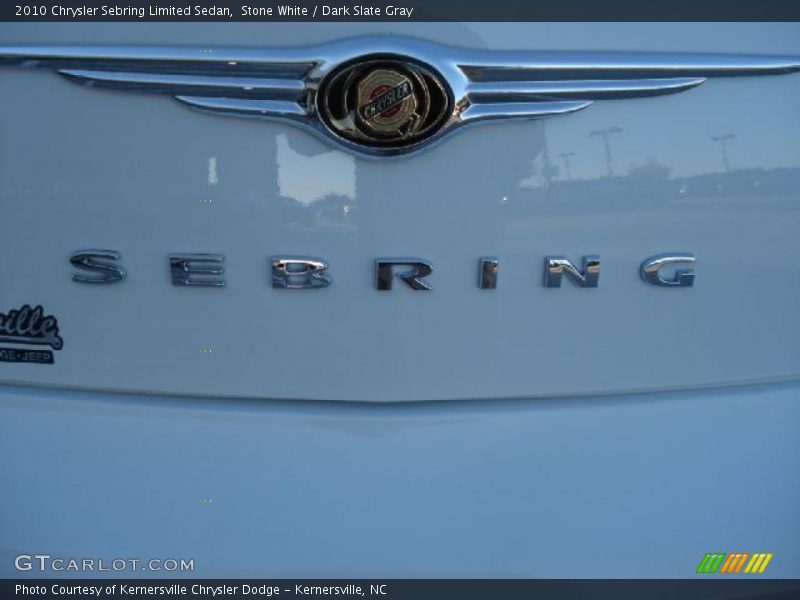 Stone White / Dark Slate Gray 2010 Chrysler Sebring Limited Sedan