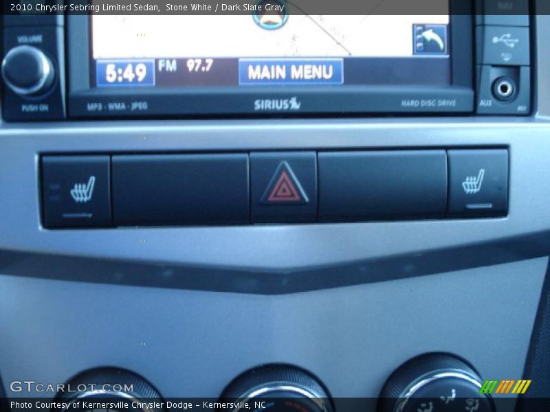 Stone White / Dark Slate Gray 2010 Chrysler Sebring Limited Sedan