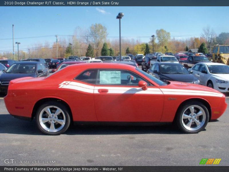 HEMI Orange / Dark Slate Gray 2010 Dodge Challenger R/T Classic