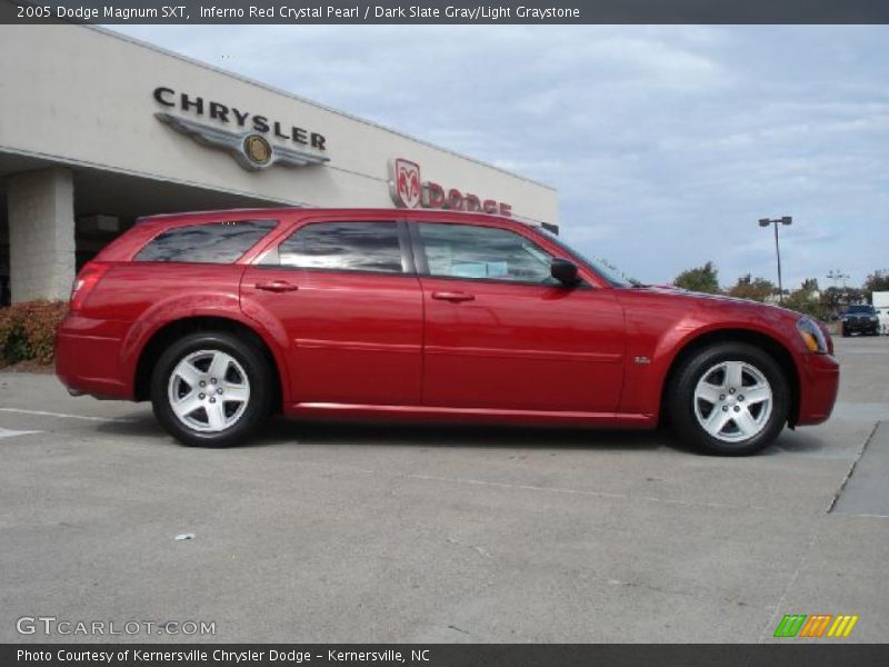 Inferno Red Crystal Pearl / Dark Slate Gray/Light Graystone 2005 Dodge Magnum SXT