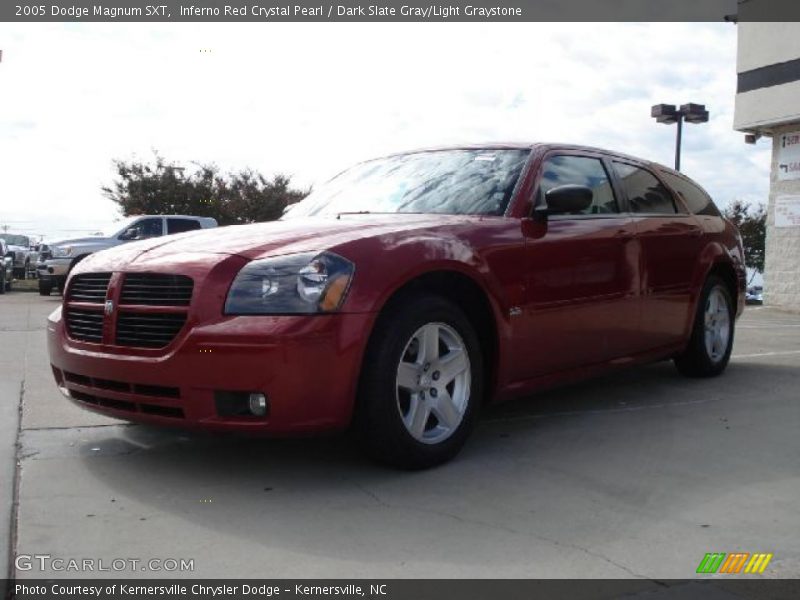 Inferno Red Crystal Pearl / Dark Slate Gray/Light Graystone 2005 Dodge Magnum SXT