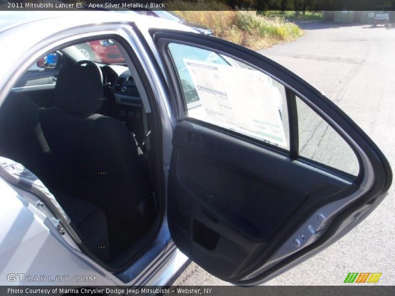 Apex Silver Metallic / Black 2011 Mitsubishi Lancer ES