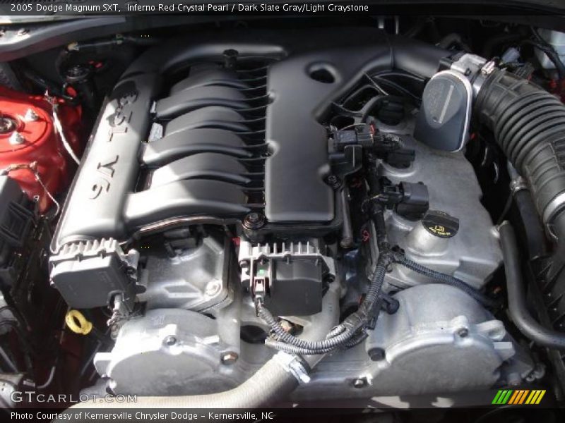 Inferno Red Crystal Pearl / Dark Slate Gray/Light Graystone 2005 Dodge Magnum SXT