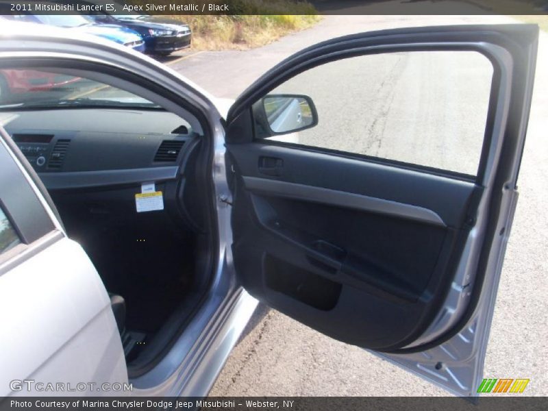 Apex Silver Metallic / Black 2011 Mitsubishi Lancer ES