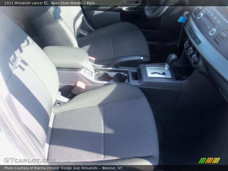 Apex Silver Metallic / Black 2011 Mitsubishi Lancer ES