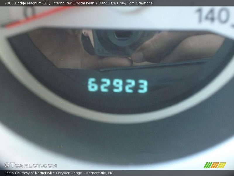 Inferno Red Crystal Pearl / Dark Slate Gray/Light Graystone 2005 Dodge Magnum SXT