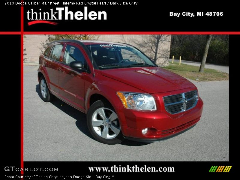 Inferno Red Crystal Pearl / Dark Slate Gray 2010 Dodge Caliber Mainstreet