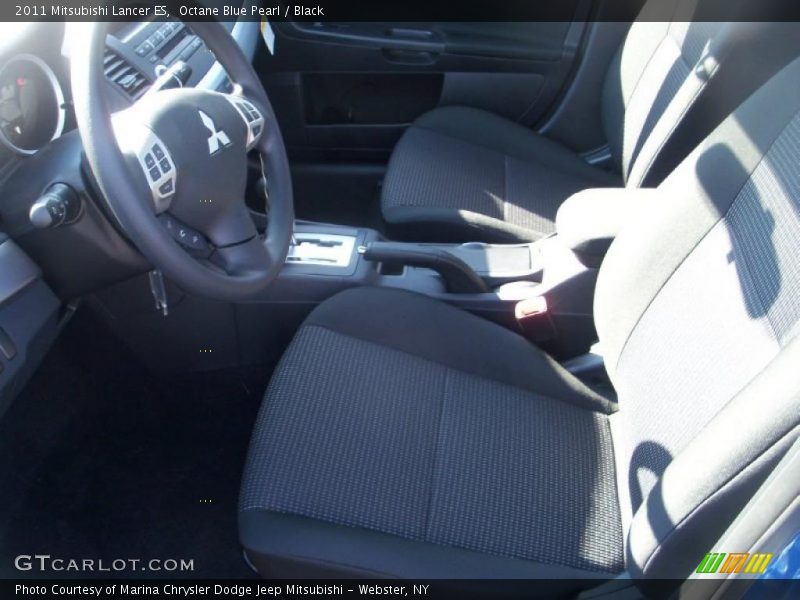 Octane Blue Pearl / Black 2011 Mitsubishi Lancer ES